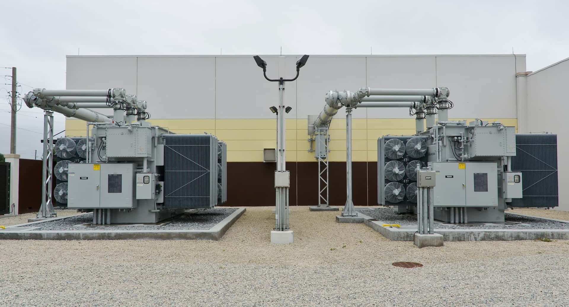 Transformers installed and ready for commissioning